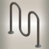 Bike Rack, Serpentine, Surface Mount, Two Hump Product Image