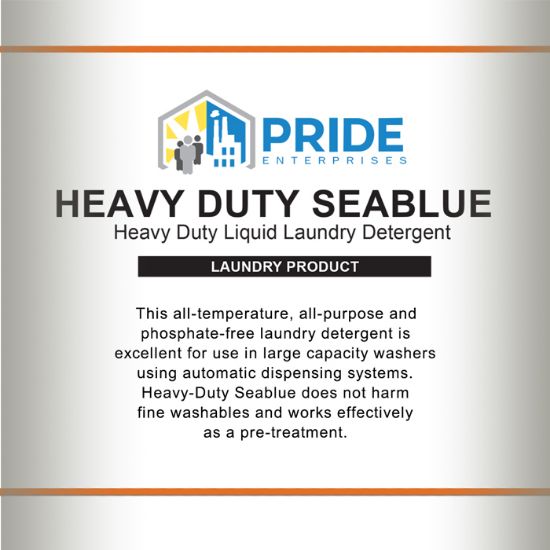 Heavy-Duty SeaBlue, Liquid Laundry Detergent Product Image