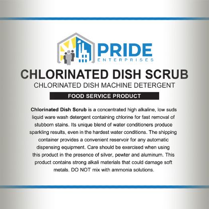 Dish Scrub, Chlorinated Dish Machine Detergent Product Image