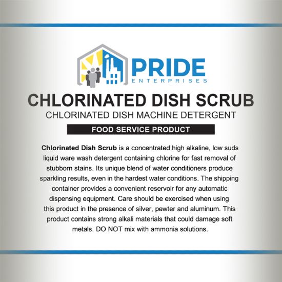 Dish Scrub, Chlorinated Dish Machine Detergent Product Image