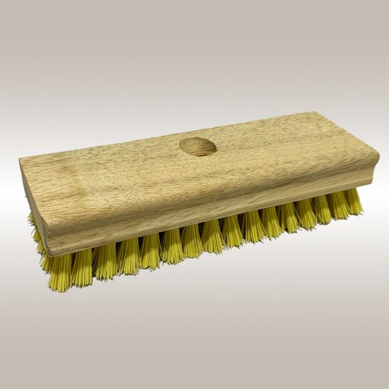 Brush,Poly/Wood,Scrub,7" w/Poly Bristles