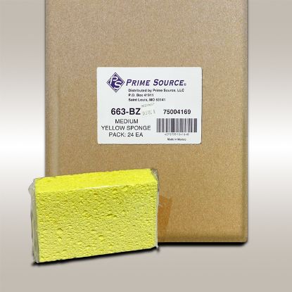 Sponge,Cellulose,Medium,Yellow,6"x3.6"x1.5",24/cs