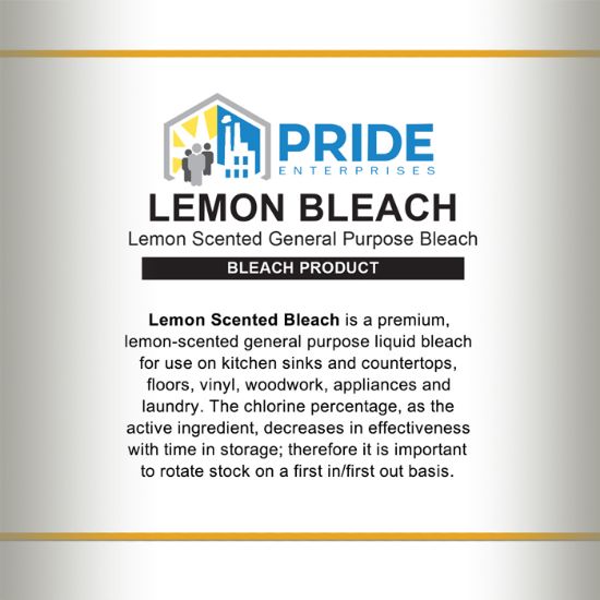 Lemon Scented General Purpose Bleach, Cleaner/Disenfectant