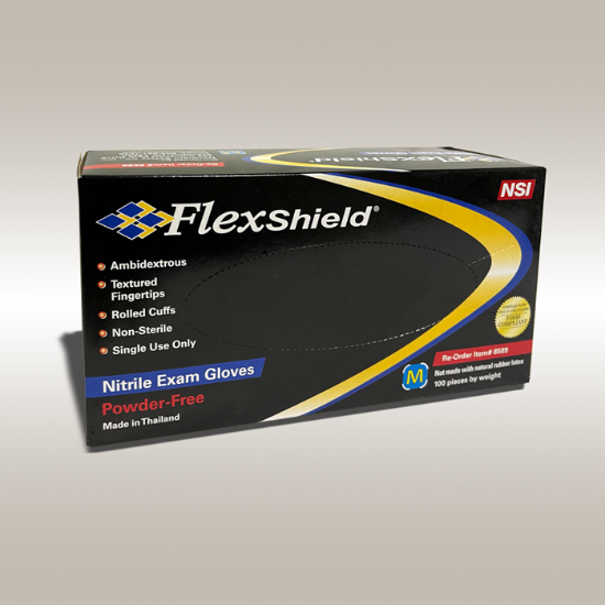 Gloves, Box, Nitrile, Non-Powder, Medium, Blue, 100/bx