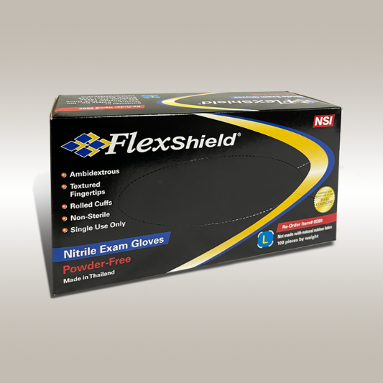 Gloves, Box, Nitrile, Non-Powder, Large, Blue, 100/bx