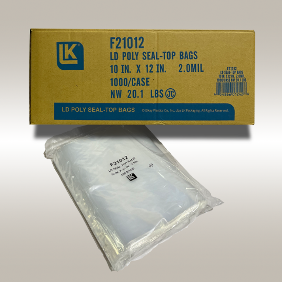 Storage Bag, Resealable, Ziploc, 1 Gallon, 1000/10"x12" Bags